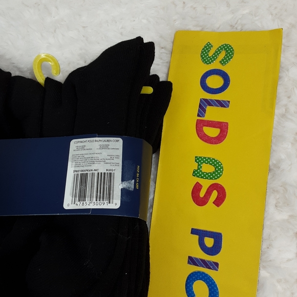 POLO RALPH LAUREN 6-Pack Crew Socks - Picture 6 of 7